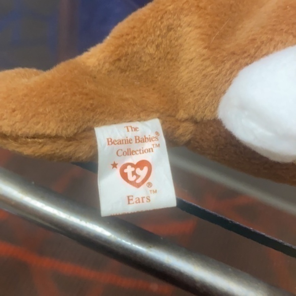 TY BEANIE BABIES “Ears” New w Tag Protector Retired Mint Rare - Picture 4 of 4